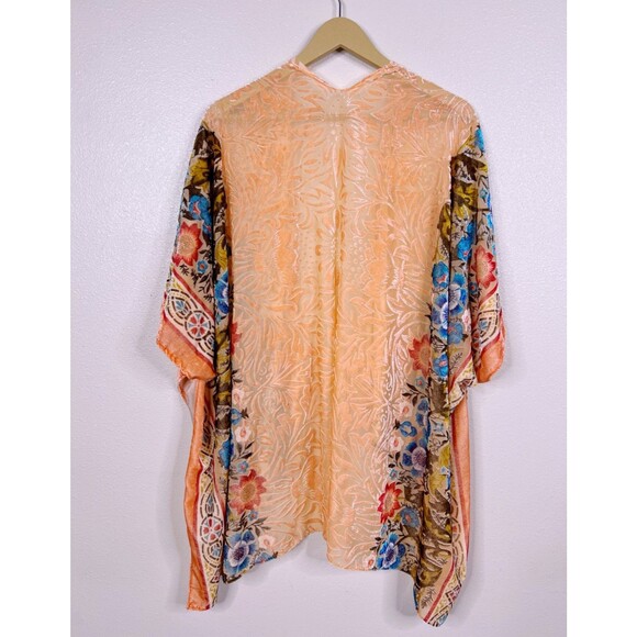 Anthropologie Saachi Rosalia Burnout Velvet Kimono Cardigan Top OS Whimsigoth - Picture 6 of 8